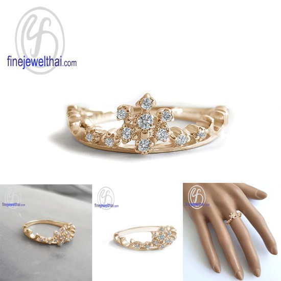 แหวนมงกุฎ-แหวนเจ้าหญิง-แหวนเพชร-แหวนเงินแท้-Finejewelthai-R1395cz