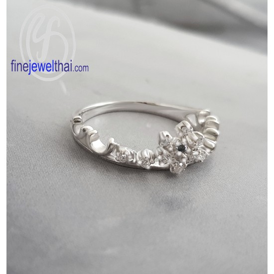 แหวนมงกุฎ-แหวนเจ้าหญิง-แหวนนิล-แหวนเพชร-แหวนเงินแท้-นิลแท้-Finejewelthai-R1395on