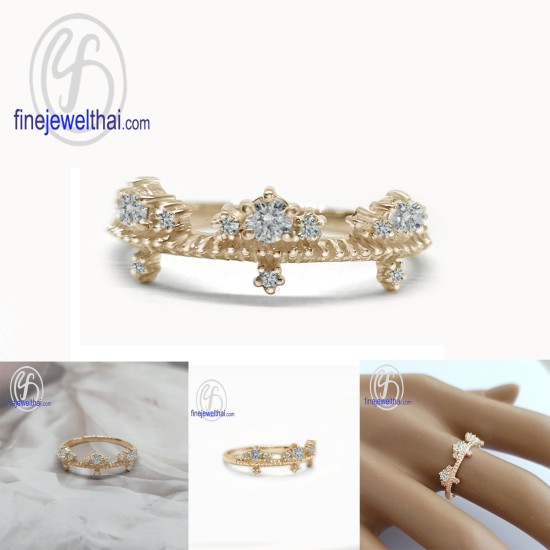 แหวนมงกุฎ-แหวนเจ้าหญิง-แหวนเพชร-แหวนเงินแท้-Finejewelthai-R1396cz