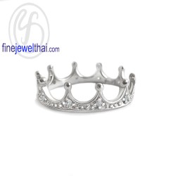 แหวนมงกุฎ-แหวนเจ้าหญิง-แหวนเพชร-แหวนเงินแท้-Finejewelthai-R1397cz แหวนมงกุฎ-แหวนเจ้าหญิง-แหวนเพชร-แหวนเงินแท้-Finejewelthai-R1397cz