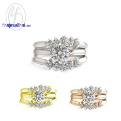 แหวนเพชร-แหวนเงิน-แหวนเซ็ต-แหวนหมั้น-แหวนแต่งงาน-R1402cz-R1184cz