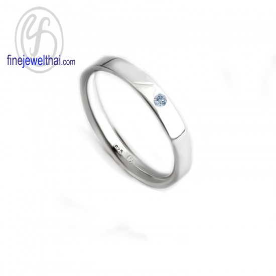 Aquamarine-Silver-Birthstone-ring-finejewelthai-R1412aq