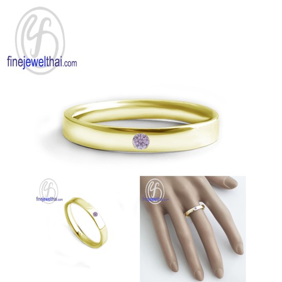 แหวนอะเมทิสต์-อะเมทิสต์แท้-เงินแท้ 925-แหวนพลอย-finejewelthai-R1412amt