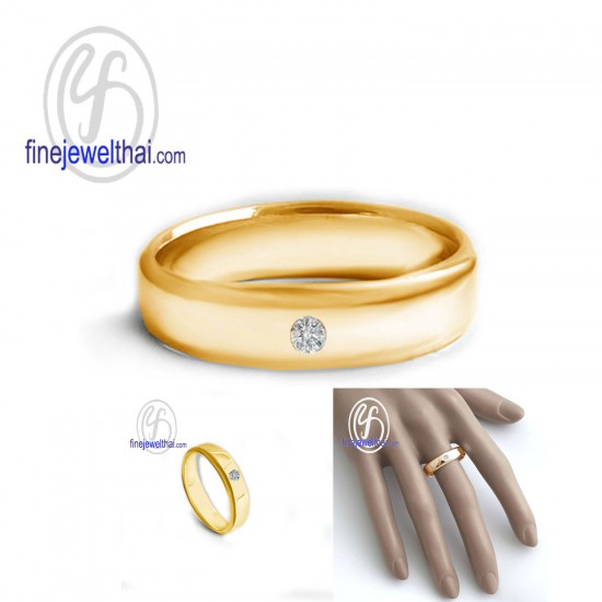 แหวนเพชร-แหวนเงิน-เพชรสังเคราะห์-เงินแท้925-แหวนหมั้น-แหวนแต่งงาน-R1414cz