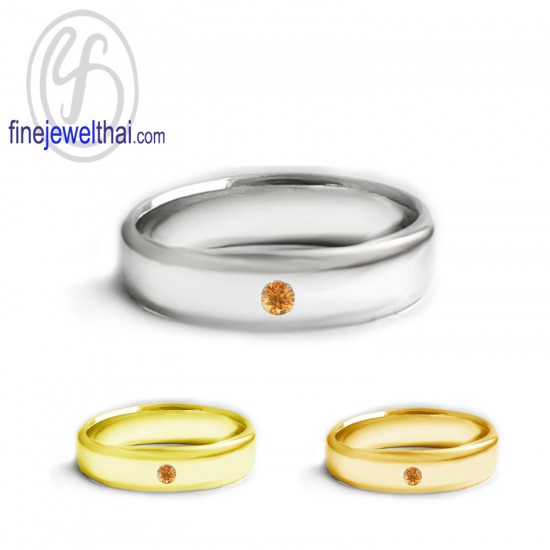 แหวนซิทริน-แหวนเงิน-ซิทรินแท้-เงินแท้925-R1414ct