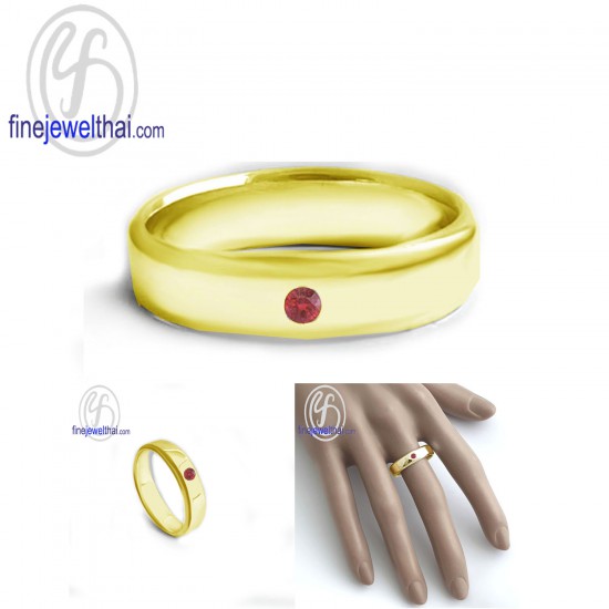 แหวนทับทิม-แหวนเงิน-ทับทิมแท้-เงินแท้925-R1414rb