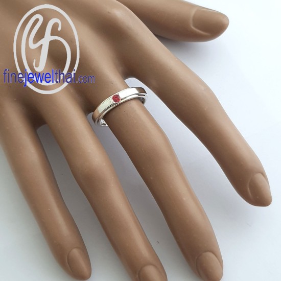 แหวนทับทิม-แหวนเงิน-ทับทิมแท้-เงินแท้925-R1417rb แหวนทับทิม-แหวนเงิน-ทับทิมแท้-เงินแท้925-R1417rb