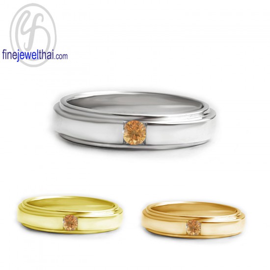 แหวนซิทริน-แหวนเงิน-ซิทรินแท้-เงินแท้925-R1417ct