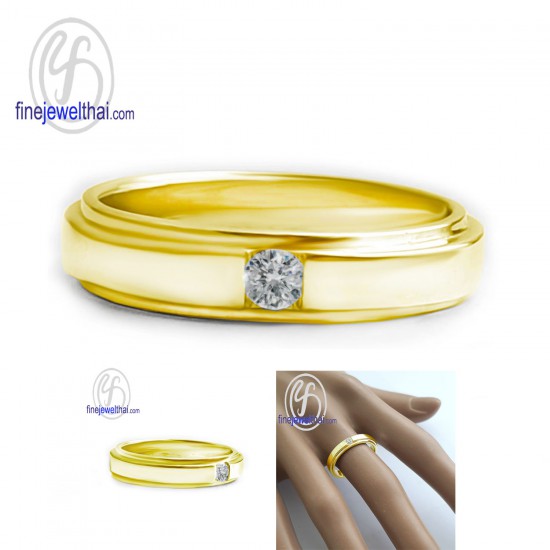 แหวนเพชร-แหวนเงิน-เพชรแท้-เงินแท้925-แหวนหมั้น-แหวนแต่งงาน-R1418di