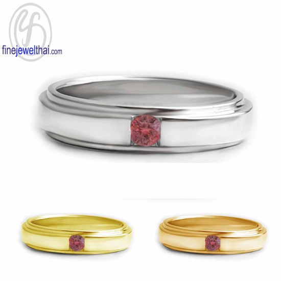 แหวนทับทิม-แหวนเงิน-ทับทิมแท้-เงินแท้925-แหวนพลอย-R1418rb