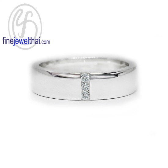 Finejewelthai-แหวนคู่-แหวนเพชร-แหวนเงินแท้-แหวนหมั้น-แหวนแต่งงาน-R1419_20cz