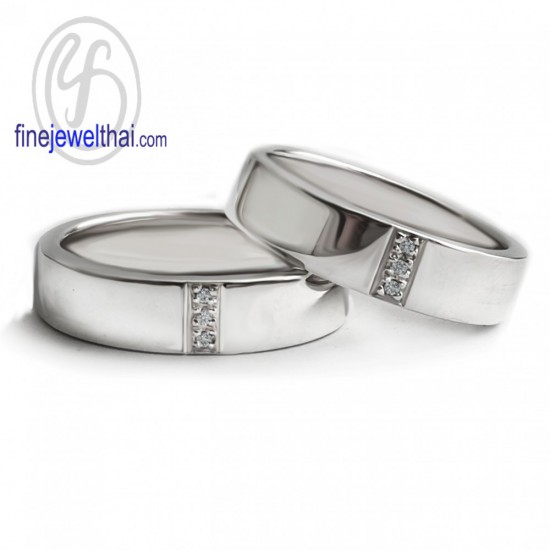 Finejewelthai-Diamond-CZ-Silver-Couple-Ring-RC1420cz