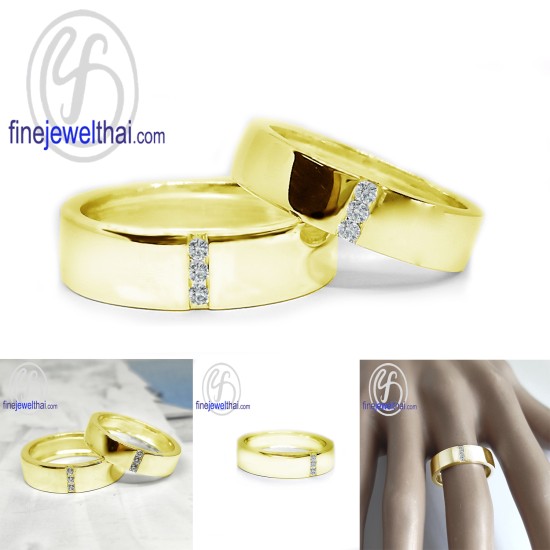 Finejewelthai-แหวนคู่-แหวนเพชร-แหวนเงินแท้-แหวนหมั้น-แหวนแต่งงาน-R1419_20cz