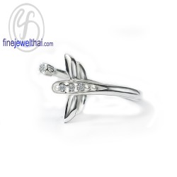 แหวนแมลงปอ-แหวนเพชร-แหวนเงินแท้-Finejewelthai-R1442cz แหวนแมลงปอ-แหวนเพชร-แหวนเงินแท้-Finejewelthai-R1442cz