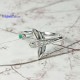 Dragonfly-Emerald-Diamond-CZ-Silver-Ring-Birthstone-Finejewelthai-R1442em