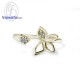 Butterfly-Diamond-CZ-Silver-Gold-Ring-Finejewelthai-R1443cz-g