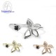 Butterfly-Black-Spinel-Onyx-Diamond-CZ-Silver-Birthstone-Ring-Finejewelthai-R1443on