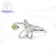 Butterfly-Peridot-Diamond-CZ-Silver-Birthstone-Ring-Finejewelthai-R1443pd
