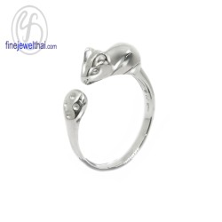 แหวนนักษัตร-ปีชวด-แหวนรูปหนู-แหวนเงินแท้-Finejewelthai-R144500 แหวนนักษัตร-ปีชวด-แหวนรูปหนู-แหวนเงินแท้-Finejewelthai-R144500