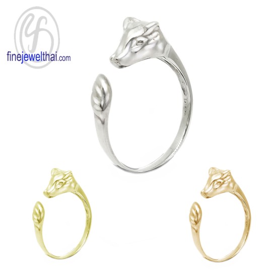 แหวนนักษัตร-ปีฉลู-แหวนรูปวัว-แหวนเงินแท้-Finejewelthai-R144600