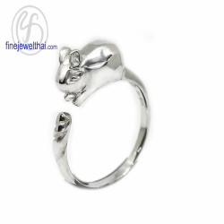 แหวนนักษัตร-ปีเถาะ-แหวนรูปกระต่าย-แหวนเงินแท้-Finejewelthai-R144800 แหวนนักษัตร-ปีเถาะ-แหวนรูปกระต่าย-แหวนเงินแท้-Finejewelthai-R144800