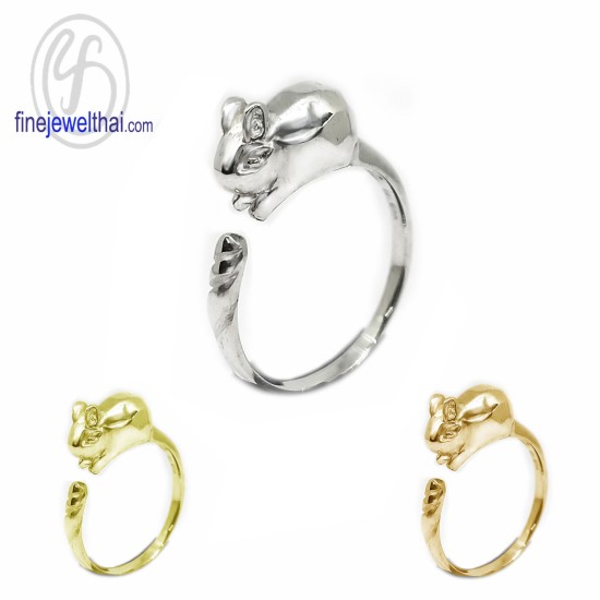 แหวนนักษัตร-ปีเถาะ-แหวนรูปกระต่าย-แหวนเงินแท้-Finejewelthai-R144800