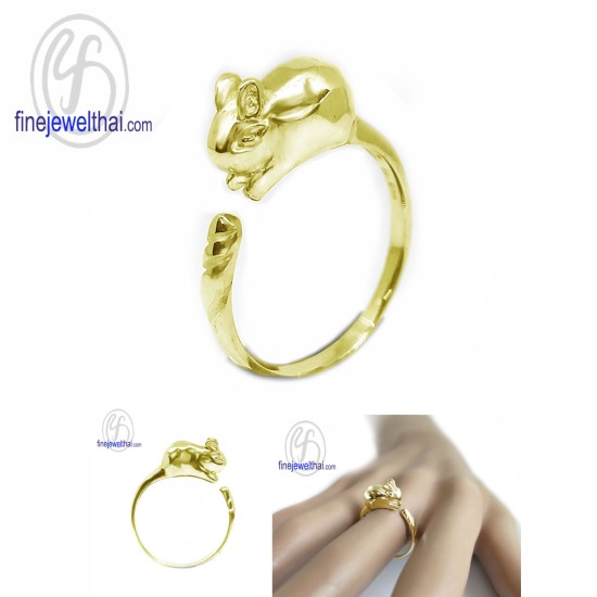 แหวนนักษัตร-ปีเถาะ-แหวนรูปกระต่าย-แหวนเงินแท้-Finejewelthai-R144800