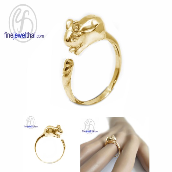 แหวนนักษัตร-ปีเถาะ-แหวนรูปกระต่าย-แหวนเงินแท้-Finejewelthai-R144800