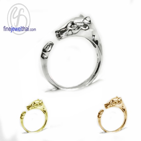 แหวนนักษัตร-ปีมะเมีย-แหวนรูปม้า-แหวนเงินแท้-Finejewelthai-R145100