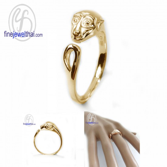 แหวนนักษัตร-ปีวอก-แหวนรูปลิง-แหวนเงินแท้-Finejewelthai-R145300