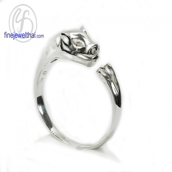 แหวนนักษัตร-ปีกุน-แหวนรูปหมู-แหวนเงินแท้-Finejewelthai-R145600