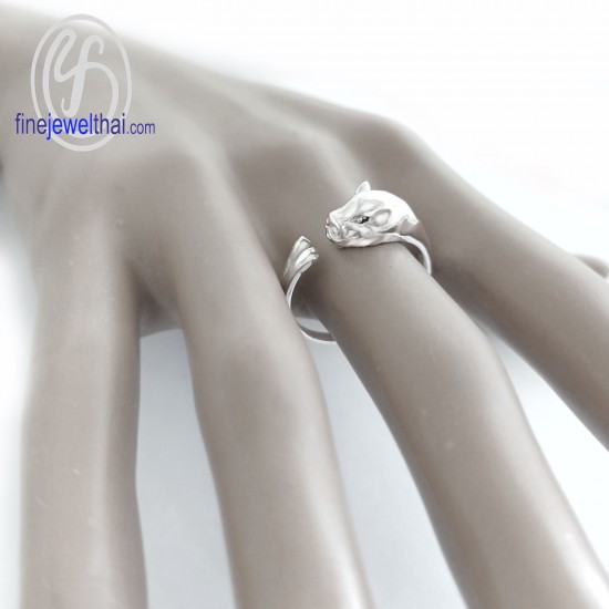 แหวนนักษัตร-ปีกุน-แหวนรูปหมู-แหวนเงินแท้-Finejewelthai-R145600