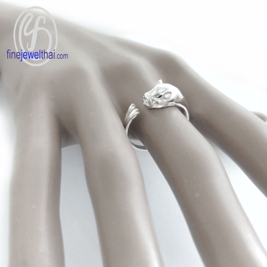 แหวนนักษัตร-ปีกุน-แหวนรูปหมู-แหวนเงินแท้-Finejewelthai-R145600 แหวนนักษัตร-ปีกุน-แหวนรูปหมู-แหวนเงินแท้-Finejewelthai-R145600