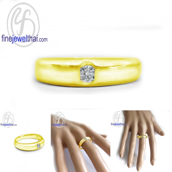 แหวนเพชร-แหวนเงิน-เพชรสังเคราะห์-เงินแท้-แหวนหมั้น-แหวนแต่งงาน-R1465cz