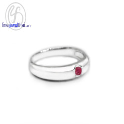 แหวนทับทิม-แหวนเงิน-ทับทิมแท้-เงินแท้-R1465rb แหวนทับทิม-แหวนเงิน-ทับทิมแท้-เงินแท้-R1465rb