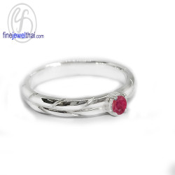 แหวนทับทิม-แหวนเงิน-ทับทิมแท้-เงินแท้-R1468rb แหวนทับทิม-แหวนเงิน-ทับทิมแท้-เงินแท้-R1468rb