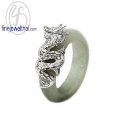 แหวนหยก-หยกพม่า-มังกร-แหวนพลอย-พลอยประจำเดือนเกิด-finejewelthai-R1476jd