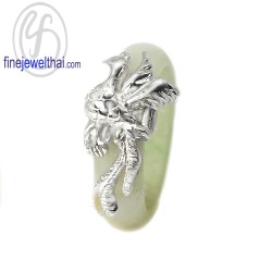 แหวนหยก-หยกพม่า-หงส์-แหวนพลอย-พลอยประจำเดือนเกิด-finejewelthai-R1477jd