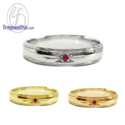 แหวนทับทิม-แหวนเงิน-แหวนพลอย-ทับทิมแท้-R30101rb