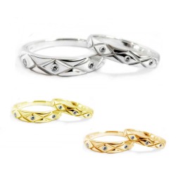 แหวนคู่-แหวนเพชร-แหวนเงินแท้-แหวนหมั้น-แหวนแต่งงาน-Finejewelthai-R30108cz