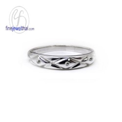 แหวนคู่-แหวนเพชร-แหวนเงินแท้-แหวนหมั้น-แหวนแต่งงาน-Finejewelthai-R30108cz