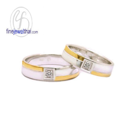 แหวนเพชร-แหวนเงิน-เพชรแท้-เงินแท้925-แหวนคู่-แหวนหมั้น-แหวนแต่งงาน-RC3011di-1