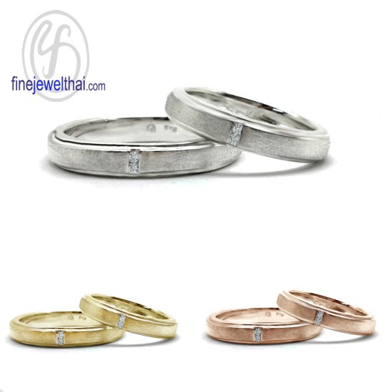 แหวนคู่-แหวนเพชรแท้-แหวนเงินแท้-แหวนหมั้น-แหวนแต่งงาน-Finejewelthai - RC30145di