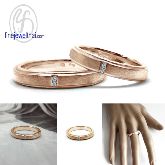 แหวนคู่-แหวนเพชรแท้-แหวนเงินแท้-แหวนหมั้น-แหวนแต่งงาน-Finejewelthai - RC30145di