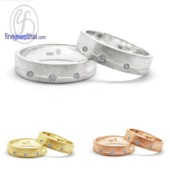 แหวนคู่-แหวนเพชรแท้-แหวนเงินแท้-แหวนหมั้น-แหวนแต่งงาน-Finejewelthai - RC30146di