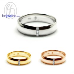 แหวนเพชร-แหวนเงิน-เพชรแท้-เงินแท้925-แหวนหมั้น-แหวนแต่งงาน-R30148di