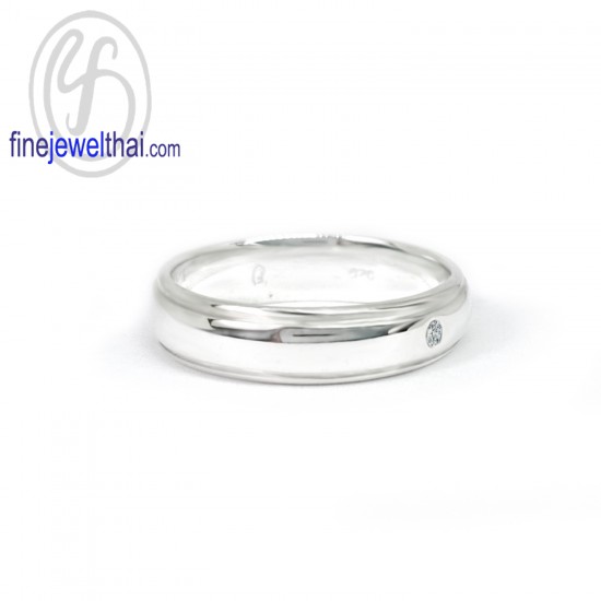 Diamond-Silver-Wedding-Ring-Finejewelthai-R3014cz_2