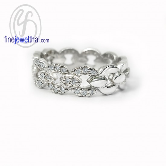 Diamond-Silver-Wedding-Ring-Finejewelthai-R30150di