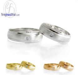 แหวนเพชร-แหวนเงิน-เพชรแท้-เงินแท้925-แหวนคู่-แหวนหมั้น-แหวนแต่งงาน-RC3029dim