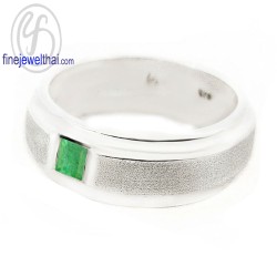 แหวนมรกต-แหวนเงิน-แหวนพลอยแท้-แหวนประจำเดือนเกิด-R3029em แหวนมรกต-แหวนเงิน-แหวนพลอยแท้-แหวนประจำเดือนเกิด-R3029em